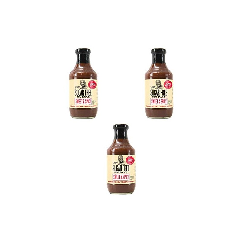 G Hughs Sweet and Spicy BBQ Sauce 18oz Pack of