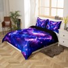 Butterfly Duvet Cover Set King Size,Romantic Purple Rose Flowers Floral