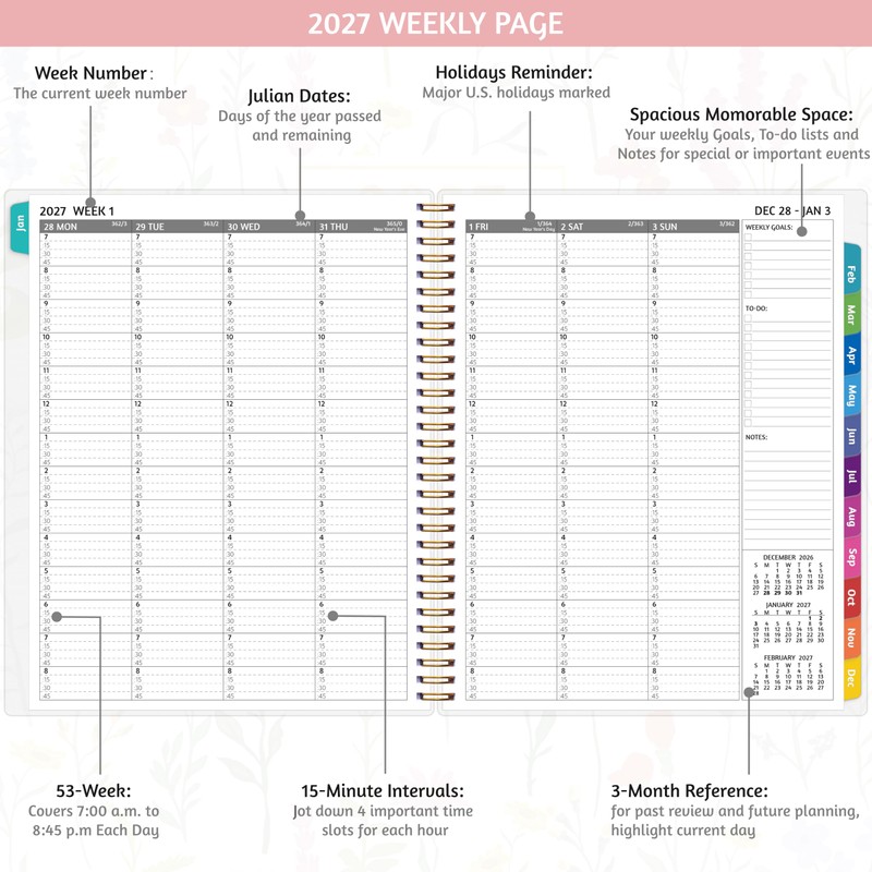 2027 Appointment Book - January - December 2027, Appointment Planner
