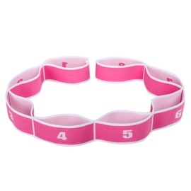 xingmo Kids Stretch Strap Stretch Band With Multi Loops Yoga Exercise Trainer Bands latin Band (Pink)