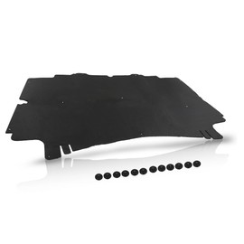 CNNELL Hood Insulation Pad 1/2" Heat Blanket with Clips Compatible with 2002-2009 Dodge Ram 2500 3500 Black