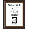 Behind The Glass - Handmade Brown Walnut Gold Wooden Picture