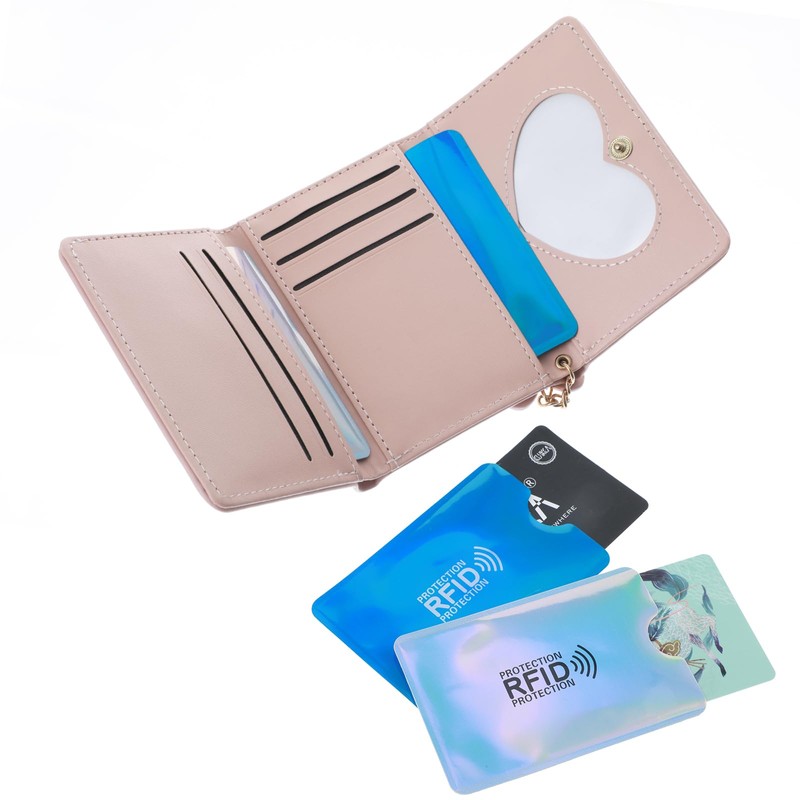 RFID Blocking Card Sleeves Set, Identity Theft Protection Secure Sleeves