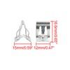 X AUTOHAUX Car Dashboard Retainer Instrument Panel Metal Clip 15