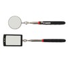 2Pcs Telescoping Inspection Mirror Set LED Lighted Flexible Retractable Pickup