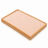 Bamboo Wood Velvet Ring & Stud Earring Display Tray –