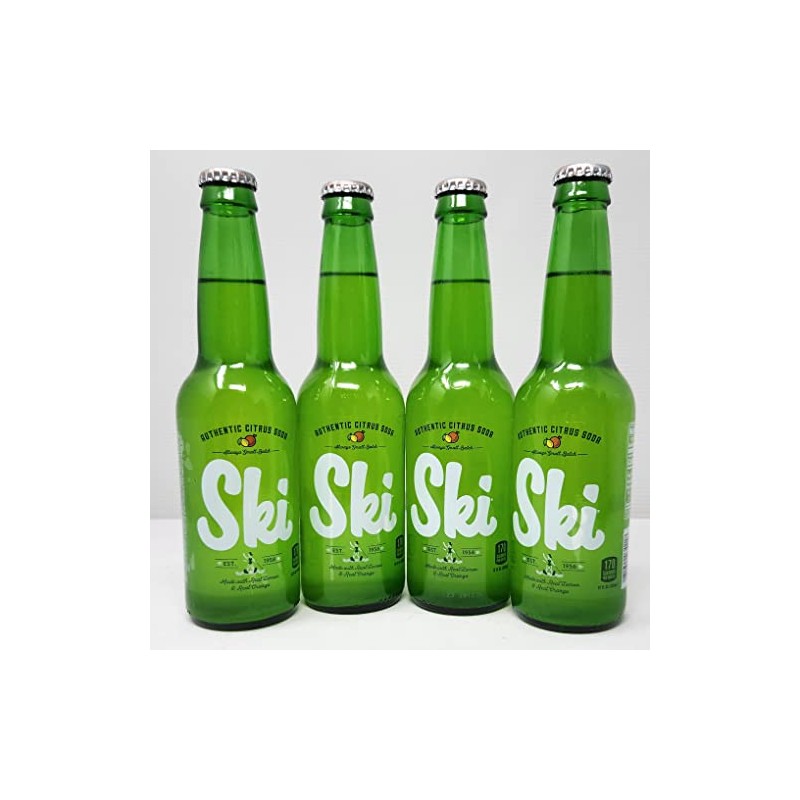 Ski Lemon Orange Citrus Soda 4pk 12oz Bottles