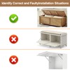 2 Pack Soft Close Toy Box Hinges for Heavy Curved,