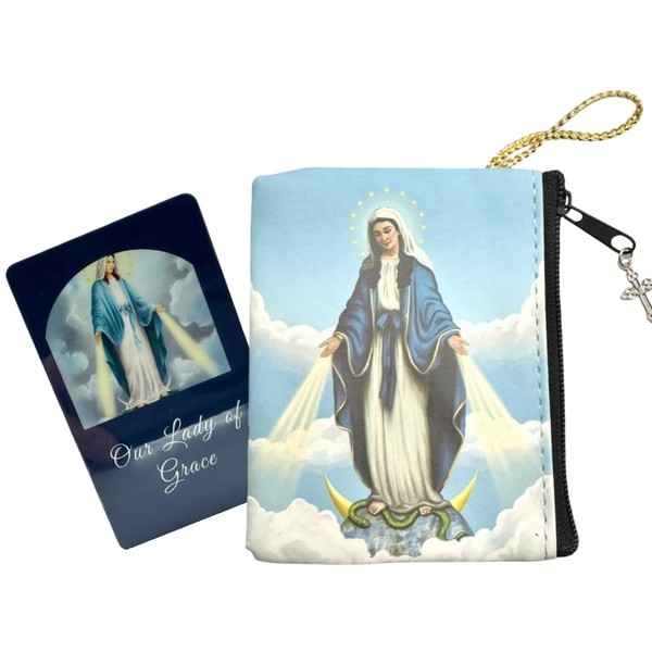 Westmon Works Our Lady of Grace Zippered Wallet Rosary Case