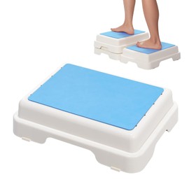 Wefaner Bath Shower Step,Stackable Bathtub Non Slip Safety Step Stool, Indoor/Outdoor Handicap Wideing Hands Free Platform Medical Portable Stack-Able, for High Beds, Kitchens,Bathroom