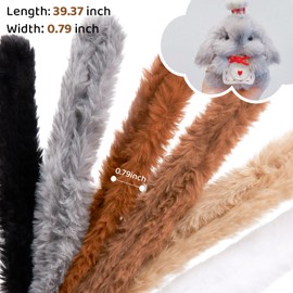 GUWINA 12Pcs Jumbo Pipe Cleaners Craft 39.37'' Long x 0.8'' Thick, Faux Bunny Fur Fluffy Chenille Stems Set, Fuzzy Sticks for DIY Arts, Creative Kids Animal Crafts & Holiday Decorations, 6 Colors
