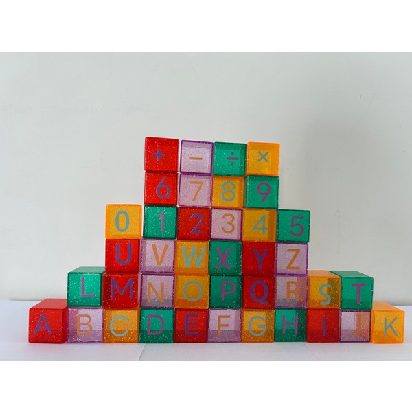 HOPANDOS Building Blocks Set for Toddlers 3-5, Classic Letter and