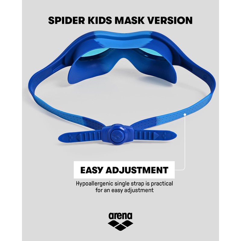 Arena Unisex Kids' Spider Swim Mask, Smoke Gray