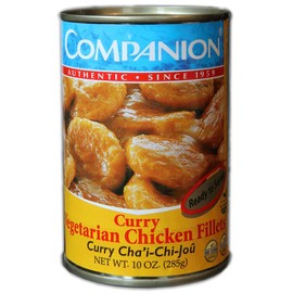 Companion - Curry Vegetarian Chicken Fillets, 10 oz. Can (Pack of 6)