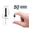 HARSKIYER 50Pcs 3/16" x 1" Tri Grip Rivets Assortment, Black