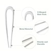AHSMY French Hair Pin, 2 Pcs U Shaped Metal Hairpins