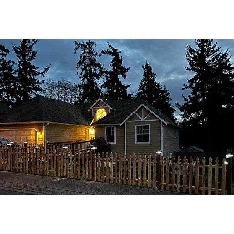 JAYXC HOME Solar Super Bright LED 78 Lumens Outdoor Post