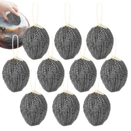 Stainless Steel Wool Pads - Stainless Steel Scrubbers for Dishes | Kitchen Dishwashing Pots Pans Scouring Sponges for Sinks Grills Stoves Racks