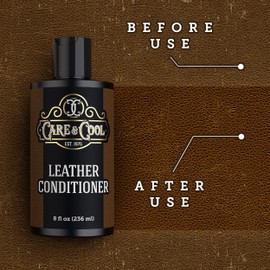 Care & Cool Ultimate Leather Conditioner and Softener with Hi-tech Cloth. Restores, Polishes, and Rejuvenates Your Shoes, Boots, Jackets, Purses, Bags, Car Interiors, Couches, and other Furnitures.