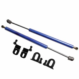 TSUBASA Lift Supports for Honda Element (YH1/2) 2003-2011 Front Bonnet Hood Modify Carbon Fiber Gas Charged Shock Dampers Spring Struts Bar (2 PCS) (Blue Carbon Fiber)