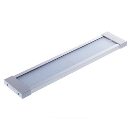 Raycharm RV & Boat Under-Cabinet Interior LED Light Fixture 18.1" x 3.9" Surface Mount, 6000K Cool-White Even Diffused Beam, High Light-Output Low Ampere Draw, 12V/24V DC, On/Off Touch Switch, 1-Pack
