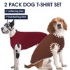 IECOii 2 Pack Large Dog T-Shirt | Non-Restrictive Fit for