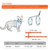 Cat Harness and Leash Set Gold Moons Soft Nylon Escape