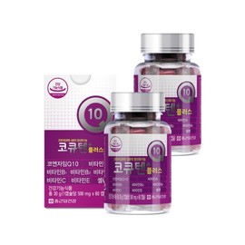 Chong Kun Dang Health CoQ10 Plus 60 Capsules, 2 Bottles / Coenzyme / Vitamin, 4-Month Supply / Coenzyme Q10 / 종근당건강 코큐텐플러스 60캡슐 2병코엔자임비타민 4개월분  코엔자임Q10