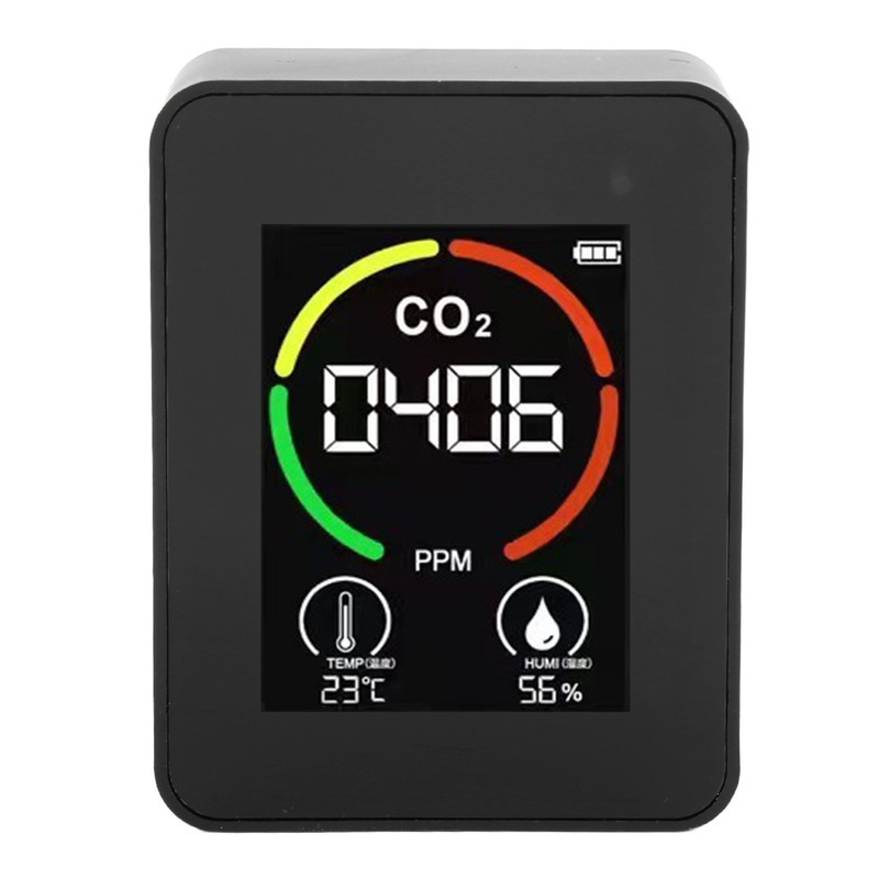 CO2 Detector Air Quality Monitor TVOC Tester USB Charging Thermometer