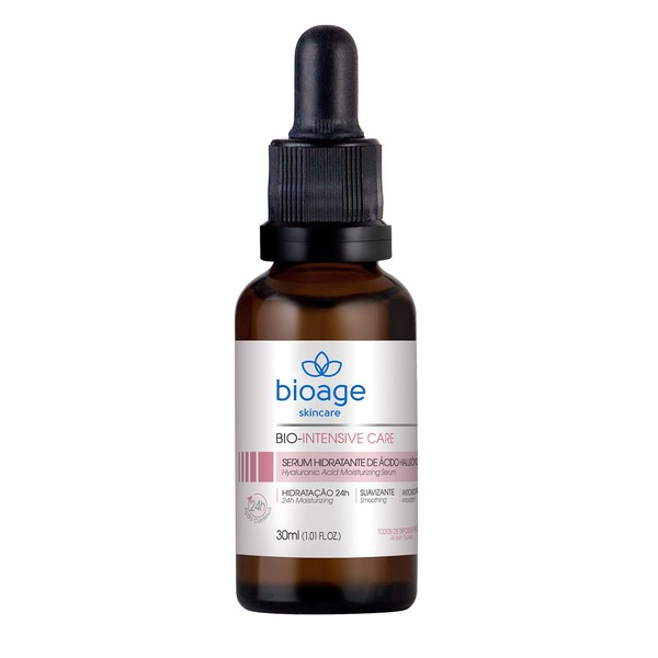 Bioage Serum Hyaluronic Acid and Vitamin B5 – Moisturizes, Hydrates, Plumps Skin, Reduces Wrinkles and Fine Lines, Anti-Aging and Antioxidant (1.01 Oz)