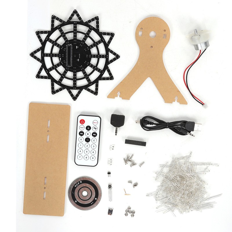 Colorful LED Flash Plug In DIY Kit for Electric Rotating