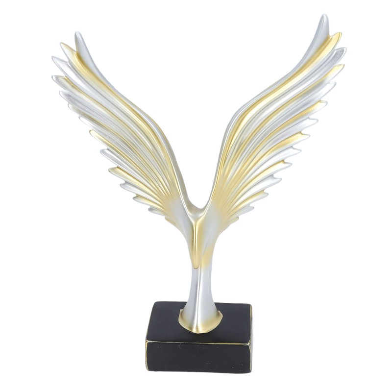 Eagle Abstract Figurine Decorative Resin Geometric Surface Animal Wing Sculpture