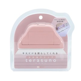 Sunstar Stationery 778006 Terasuno Hikaru Clip, Pink, Light Included, Sandwich