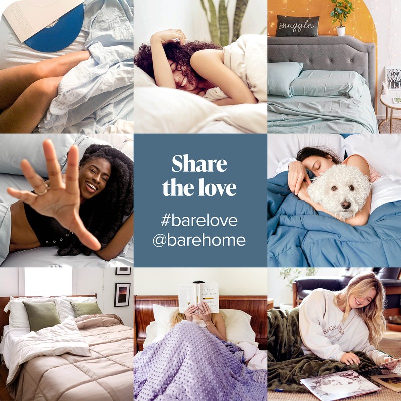 Bare Home Fitted Bottom Sheet King - Premium 1800 Ultra-Soft
