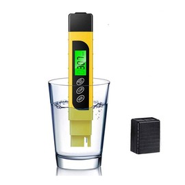 TDS Meter Digital Water Tester, Professional 3-in-1 TDS, Temperature and EC Meter with Carrying Case, 0-9999ppm, Ideal ppm Meter for Drinking Water, Aquariums and More Lab Viscometers:_White