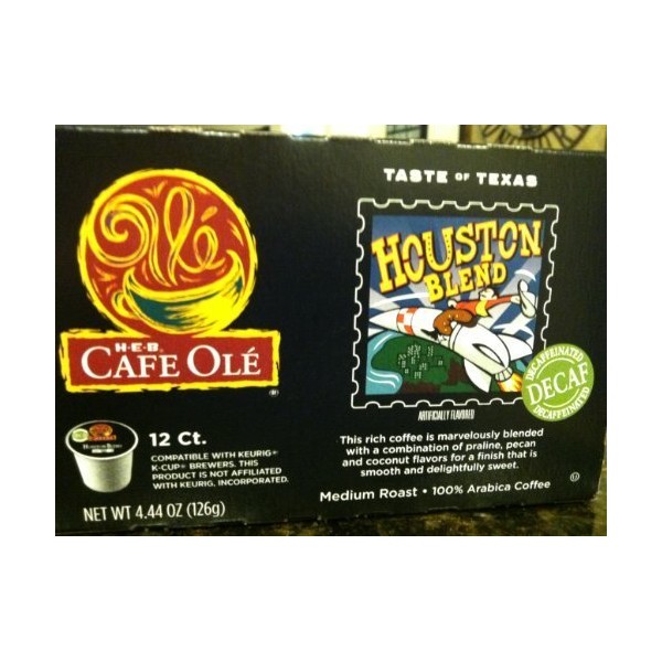 H.E.B. Taste of Texas-Houston Blend (DECAF) 12 Count (single brew) by HEB