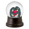 Cuddly Penguins in Love Snow Globe by The San Francisco