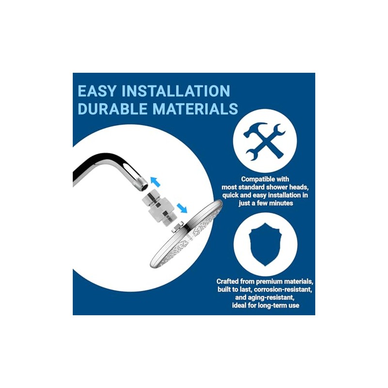 1 Pc Shower Connector Ball Joint Shower Head Swivel Ball