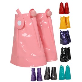 haikyuu Women Anime Pu Leather Leg Covers Cosplay Leg Warmer Multi-color (pink)