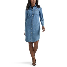 Lee Women's Legendary All Purpose Long Sleeve Denim Dress, Call