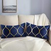 Hanrunsi Velvet Cushion Covers Navy Blue 30 x 50 Decorative