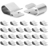 QWORK® Pack of 25 U Clamps Made of 304 Stainless