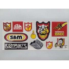 S&M Decal Sheet With 11 Stickers
