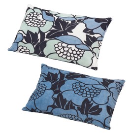 nishikawa PJ04259650 Finlayson Annukka, Soft and Smooth, Convenient Zipper Type, Reversible, Blue, Compatible with Pillows, 24.8 x 16.9 inches (63 x 43 cm)