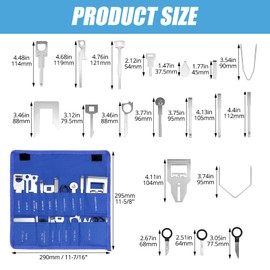 Universal Car Radio Removal Tool, 38-Piece Radio Removal Tool, Car Radio Release Tool, Radio Installation Removal Tool Set, Radio Navigation System for Professional Mechanics and DIY Enthusiasts
