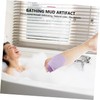Healeved 2pcs Back Scrub Towels Bathing Gloves Textured Polyester Bath