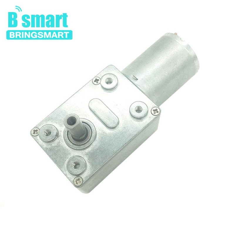 BRINGSMART JGY-370 12V 10rpm DC Worm Gear Motor 12 Volt