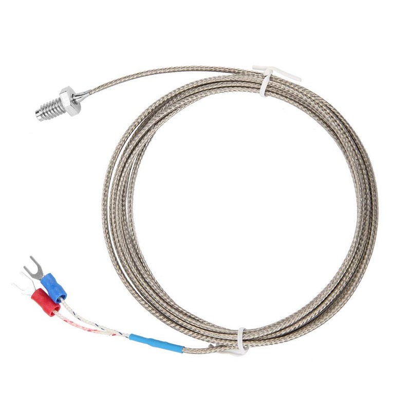1-5 m Length Thermocouple Type K Cable M6 BSW Thread