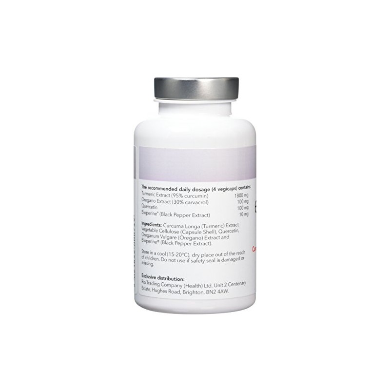 Epigenar Curcumin Oregano Quercetin Complex 60 Vegi Capsules, 30 g