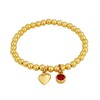 Hurley Burley Gold Plated Birthstone Charm Ball Bracelet